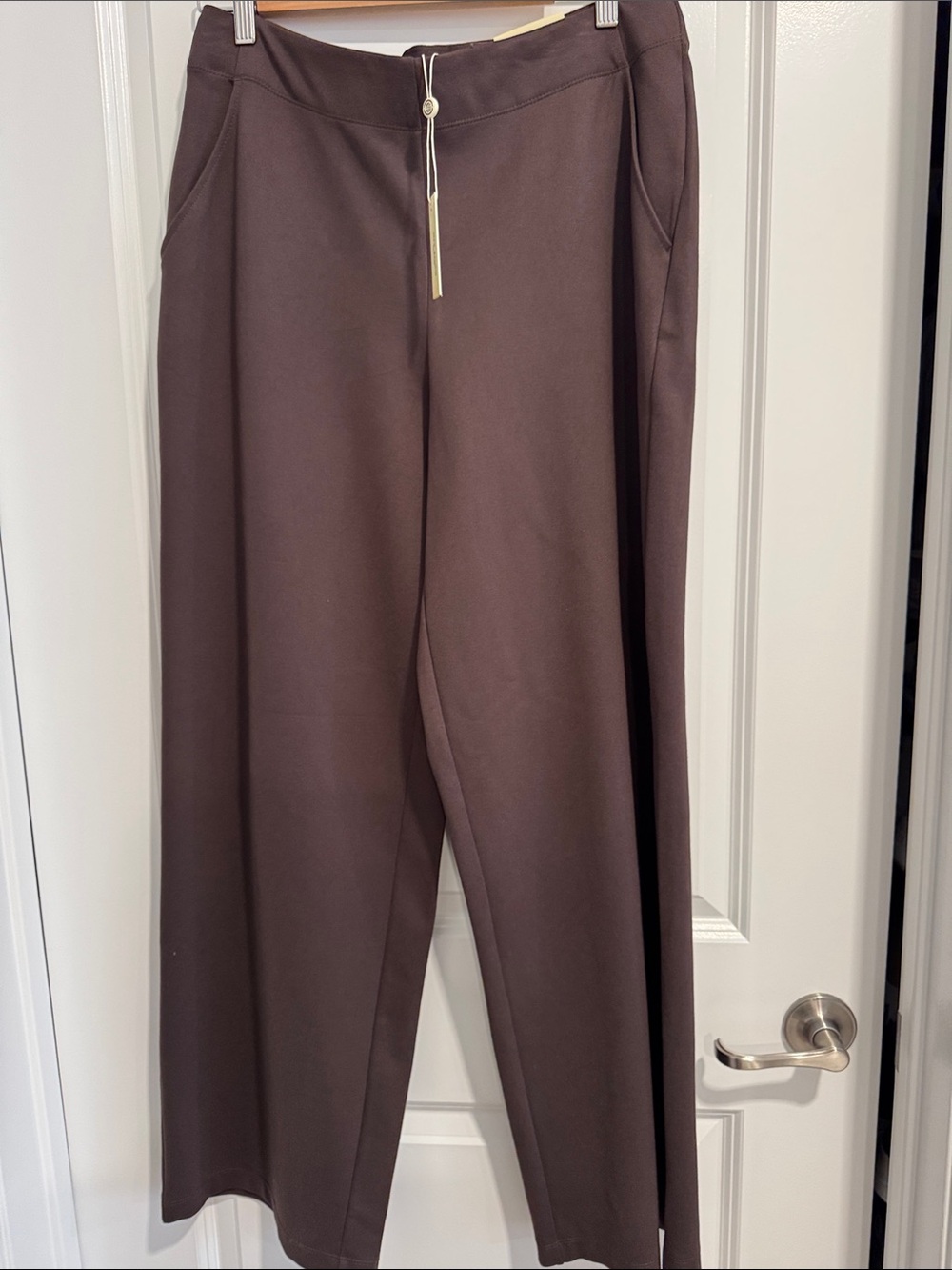 NWT Max studio Wide-Leg Pants in Dark Brown